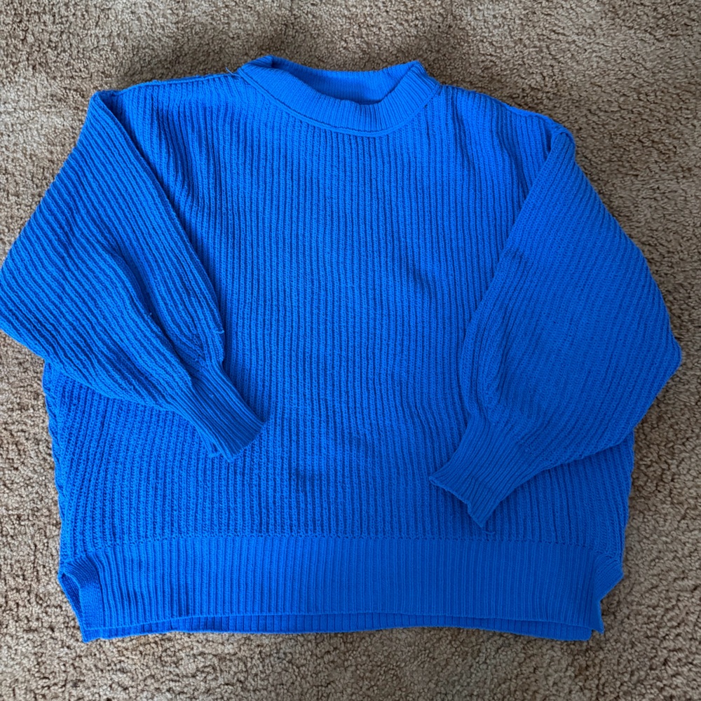 Aerie Women's Blue Crewneck Sweater